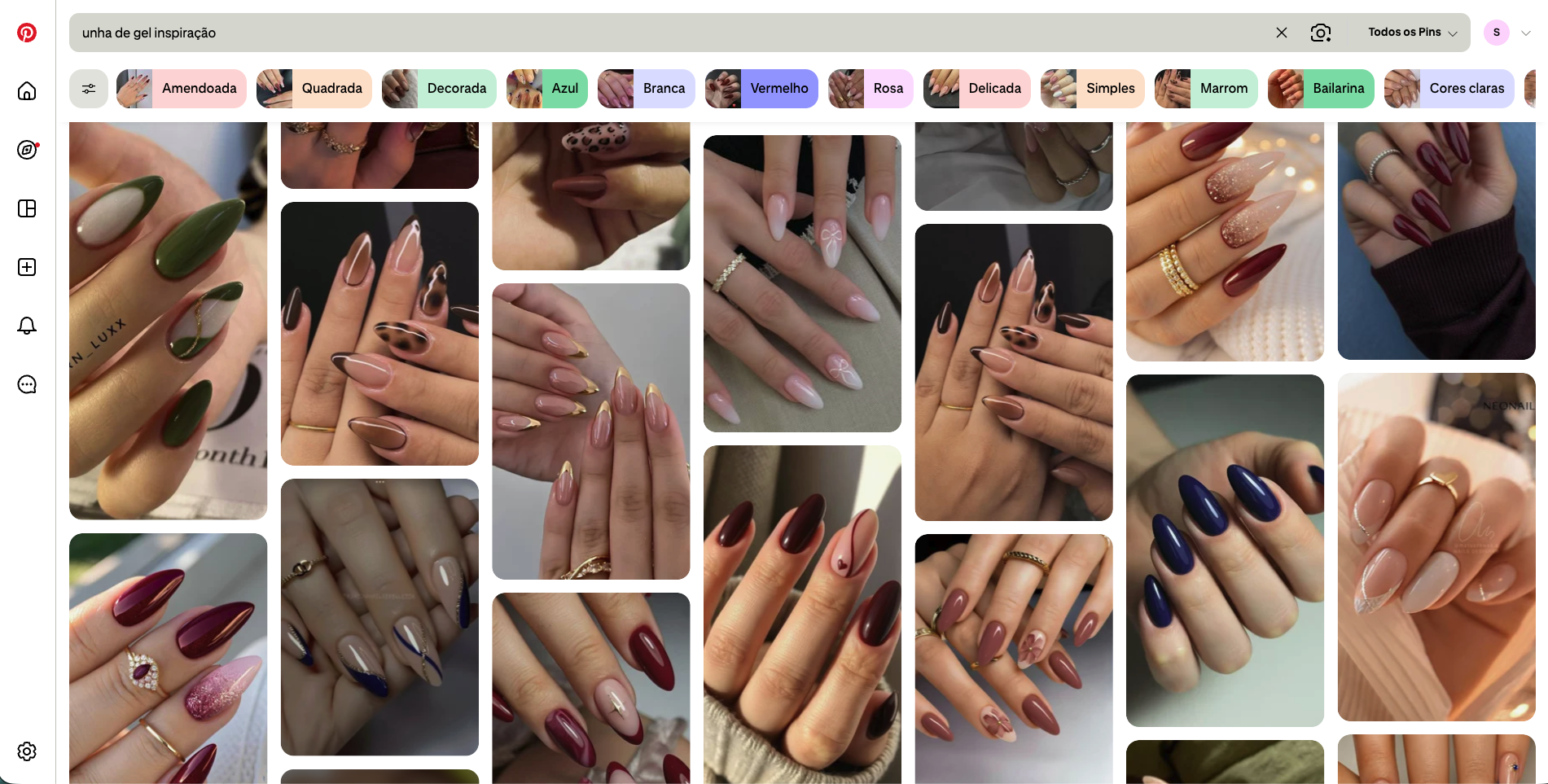 Inspirações de unhas de gel